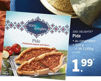 Promotions Pide - 1001 Delights - Valide de 18/06/2018 à 23/06/2018 chez Lidl