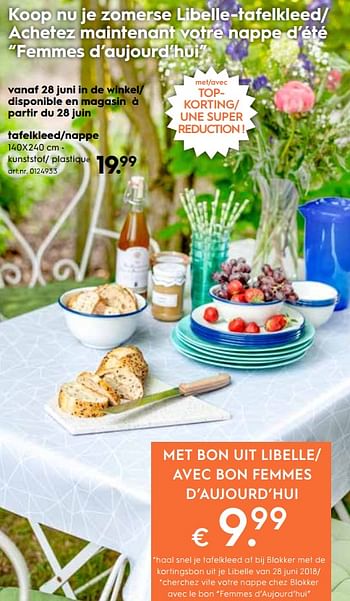 Promoties Nappe - Huismerk - Blokker - Geldig van 13/06/2018 tot 22/06/2018 bij Blokker