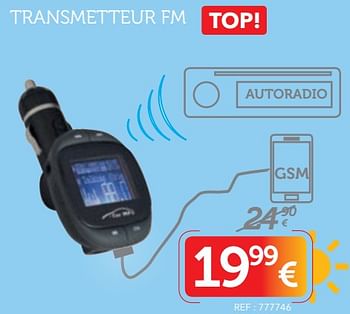 Promotions Transmetteur fm - Produit maison - Auto 5  - Valide de 18/06/2018 à 17/07/2018 chez Auto 5