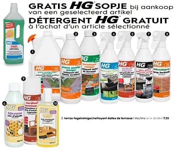 Promoties Hg nettoyant dalles de terrasse - HG - Geldig van 13/06/2018 tot 22/06/2018 bij Blokker