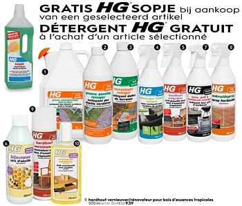 Promoties Hg rénovateur pour bois d`essences tropicales - HG - Geldig van 13/06/2018 tot 22/06/2018 bij Blokker