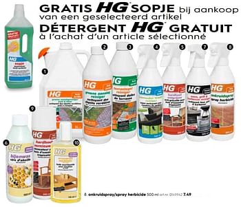 Promoties Hg spray herbicide - HG - Geldig van 13/06/2018 tot 22/06/2018 bij Blokker