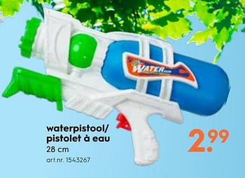 Promotions Pistolet à eau - Produit maison - Blokker - Valide de 13/06/2018 à 22/06/2018 chez Blokker
