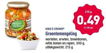 Promoties King`s crown groentemengeling - King's Crown - Geldig van 18/06/2018 tot 23/06/2018 bij Aldi