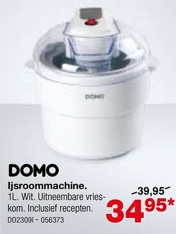 Promoties Domo ijsroommachine - Domo - Geldig van 15/06/2018 tot 19/08/2018 bij Home & Co