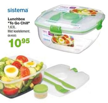 Promoties Lunchbox to go chill - Sistema - Geldig van 15/06/2018 tot 19/08/2018 bij Home & Co