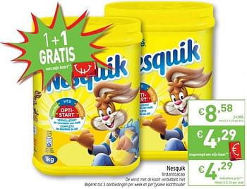 Promoties Nesquik instantcacao - Nesquik - Geldig van 19/06/2018 tot 24/06/2018 bij Intermarche