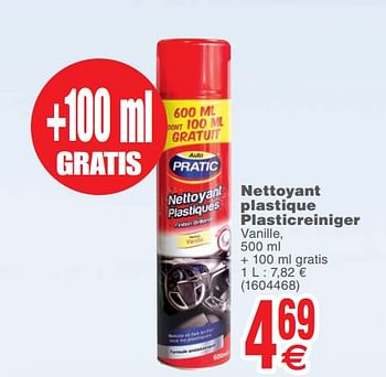 Promoties Nettoyant plastique plasticreiniger - Pratic - Geldig van 19/06/2018 tot 02/07/2018 bij Cora