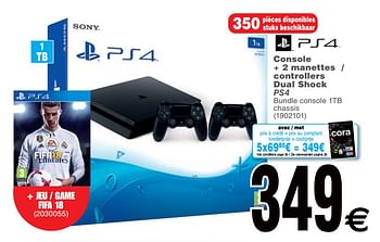 Promoties Ps4 console d chassis + ps4 the evil within 2 + ps4 wolfenstein 2 :the new colos - Sony - Geldig van 19/06/2018 tot 02/07/2018 bij Cora