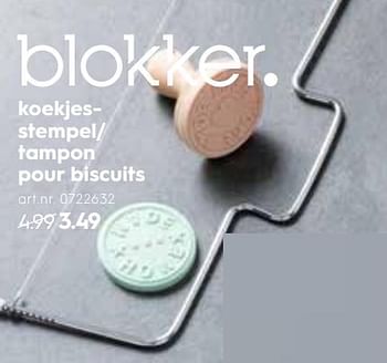 Promotions Tampon pour biscuits - Produit maison - Blokker - Valide de 13/06/2018 à 22/06/2018 chez Blokker