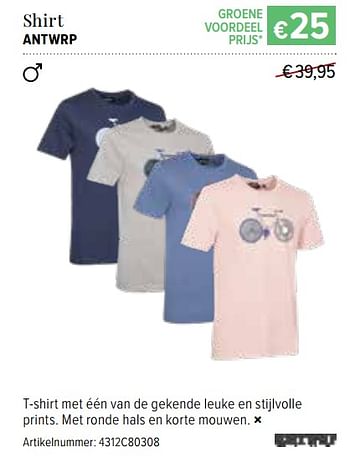 Promoties Shirt antwrp - Antwrp - Geldig van 14/06/2018 tot 29/06/2018 bij A.S.Adventure