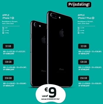 Promoties Apple iphone 7 128 gb - Apple - Geldig van 14/06/2018 tot 03/07/2018 bij Base