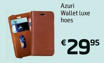 Promoties Azuri wallet luxe hoes - Azuri - Geldig van 14/06/2018 tot 03/07/2018 bij Base
