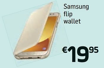 Promoties Samsung flip wallet - Samsung - Geldig van 14/06/2018 tot 03/07/2018 bij Base