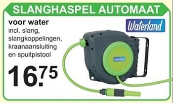 afvoer Dwaal het beleid Waterland Slanghaspel automaat voor water - Promotie bij Van Cranenbroek