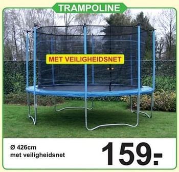 Gorgelen vertrekken Assimileren Huismerk - Van Cranenbroek Trampoline met veiligheidsnet - Promotie bij Van  Cranenbroek