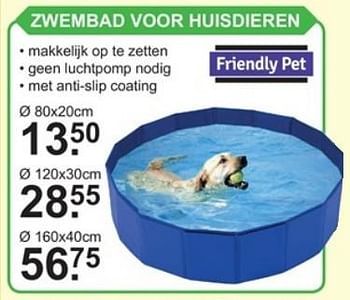 Promoties Zwembad voor huisdieren - Friendly pet - Geldig van 18/06/2018 tot 07/07/2018 bij Van Cranenbroek
