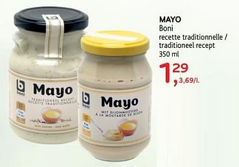 Promotions Mayo boni recette traditionnelle - Boni - Valide de 20/06/2018 à 03/07/2018 chez Alvo