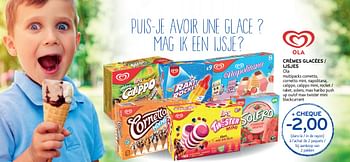 Promotions Crèmes glacées ola - Ola - Valide de 20/06/2018 à 03/07/2018 chez Alvo
