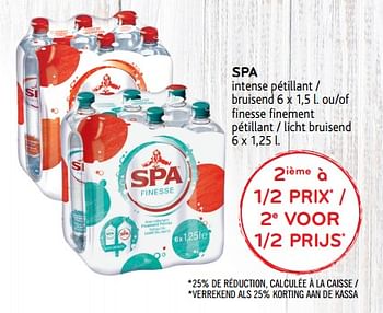 Promotions Spa intense pétillant - Spa - Valide de 20/06/2018 à 03/07/2018 chez Alvo