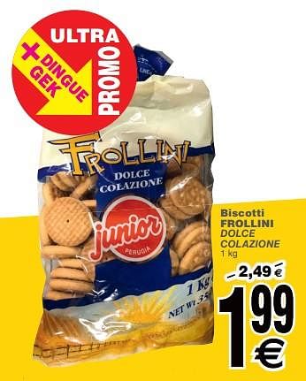 Promoties Biscotti frollini dolce colazione - Frollini - Geldig van 19/06/2018 tot 25/06/2018 bij Cora