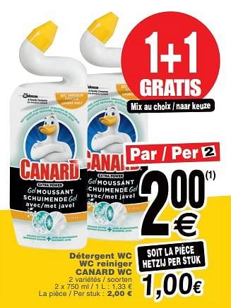 Promoties Détergent wc wc reiniger canard wc - Canard WC - Geldig van 19/06/2018 tot 25/06/2018 bij Cora