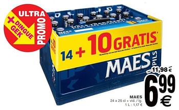 Promoties Maes - Maes - Geldig van 19/06/2018 tot 25/06/2018 bij Cora