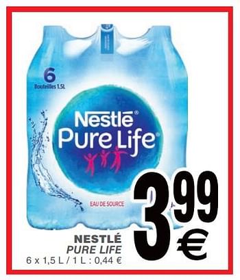 Promoties Nestlé pure life - Nestlé - Geldig van 19/06/2018 tot 25/06/2018 bij Cora