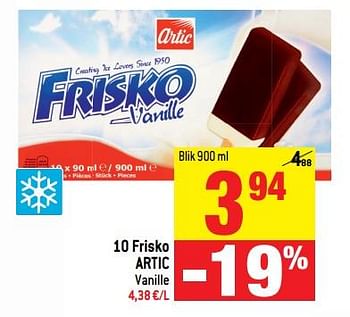 Promoties 10 frisko artic vanille - Arctic - Geldig van 20/06/2018 tot 25/06/2018 bij Match