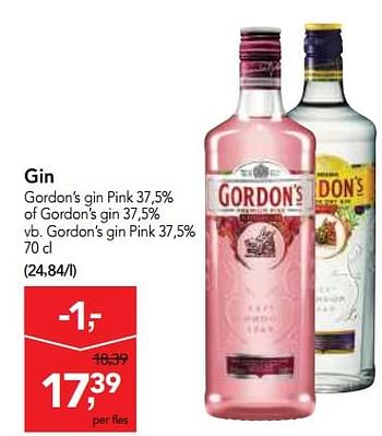 Promoties Gordon`s gin pink - Gordon's - Geldig van 20/06/2018 tot 03/07/2018 bij Makro
