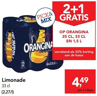 Promoties Limonade - Orangina - Geldig van 20/06/2018 tot 03/07/2018 bij Makro