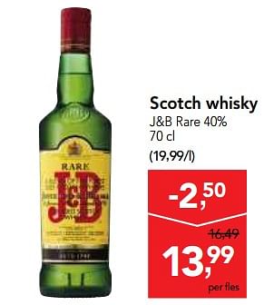 Promoties Scotch whisky j+b rare - J & B - Geldig van 20/06/2018 tot 03/07/2018 bij Makro