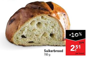 Promoties Suikerbrood - Huismerk - Makro - Geldig van 20/06/2018 tot 03/07/2018 bij Makro