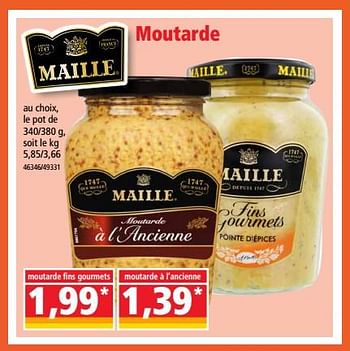 Promotions Moutarde - Maille - Valide de 20/06/2018 à 26/06/2018 chez Norma