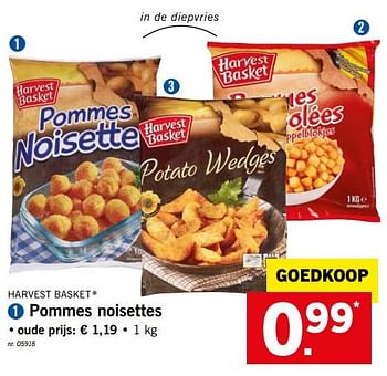 Promoties Pommes noisettes - Harvest Basket - Geldig van 25/06/2018 tot 30/06/2018 bij Lidl