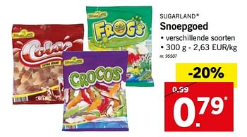 Promoties Snoepgoed - SugarLand - Geldig van 25/06/2018 tot 30/06/2018 bij Lidl