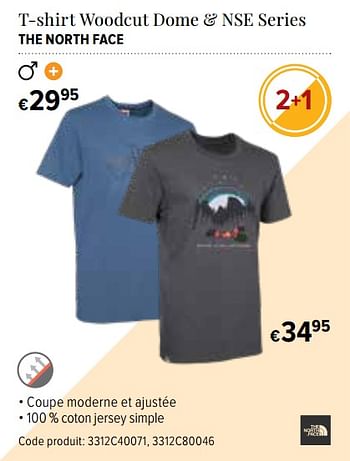 Promoties T-shirt woodcut dome + nse series the north face - The North Face - Geldig van 14/06/2018 tot 29/06/2018 bij A.S.Adventure