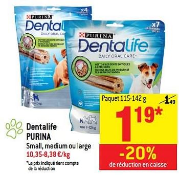 Promotions Dentalife purina - Purina - Valide de 20/06/2018 à 25/06/2018 chez Match