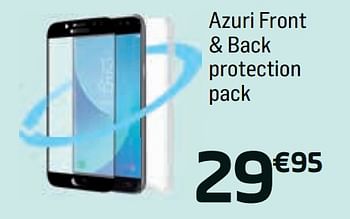 Promotions Azuri front + back protection pack - Azuri - Valide de 14/06/2018 à 03/07/2018 chez Base