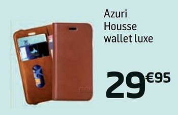 Promotions Azuri housse wallet luxe - Azuri - Valide de 14/06/2018 à 03/07/2018 chez Base