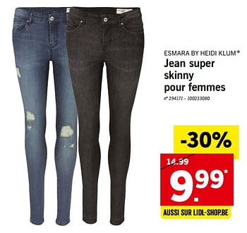 esmara® Set de 2 leggings pour femmes, en coton bio