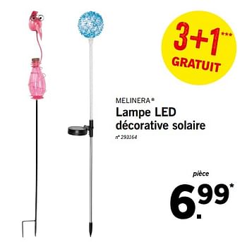 Promoties Lampe led décorative solaire - Melinera - Geldig van 25/06/2018 tot 30/06/2018 bij Lidl