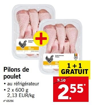 Promotions Pilons de poulet - Produit maison - Lidl - Valide de 25/06/2018 à 30/06/2018 chez Lidl