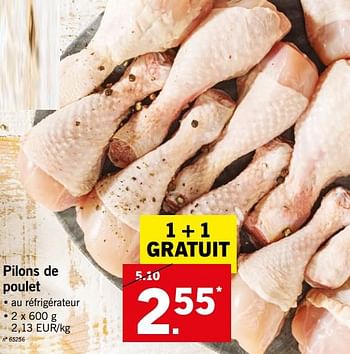 Promotions Pilons de poulet - Produit maison - Lidl - Valide de 25/06/2018 à 30/06/2018 chez Lidl