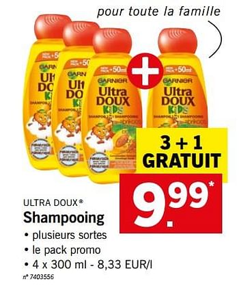 Promoties Shampooing - Ultra Doux - Geldig van 25/06/2018 tot 30/06/2018 bij Lidl