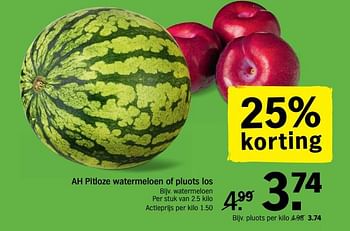 Promoties Watermeloen - Huismerk - Albert Heijn - Geldig van 18/06/2018 tot 24/06/2018 bij Albert Heijn