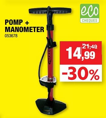 Promoties Pomp + manometer - Maxxus - Geldig van 13/06/2018 tot 24/06/2018 bij Hubo