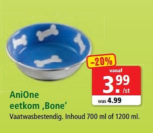 Promoties Anione eetkom bone - Anione - Geldig van 26/06/2018 tot 03/07/2018 bij Maxi Zoo