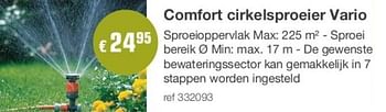 Promoties Comfort cirkelsproeier vario - Gardena - Geldig van 28/05/2018 tot 30/06/2018 bij Europoint