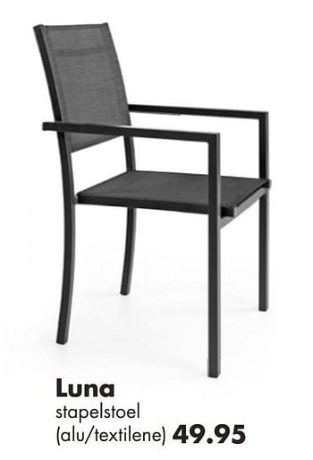 Promoties Luna stapelstoel - Huismerk - Europoint - Geldig van 01/06/2018 tot 31/08/2018 bij Europoint
